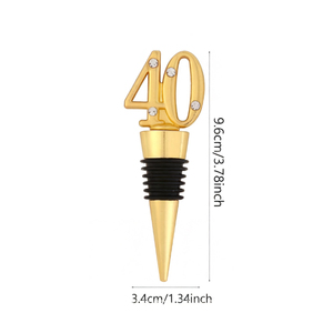 Recuerdos <span class=keywords><strong>para</strong></span> Invitados de Cumpleaños Número 40, 50, 60, 70 y 80, Tapón de Botella de Vino <span class=keywords><strong>para</strong></span> Celebrar 40 Años, Regalo de Boda, Decoración <span class=keywords><strong>para</strong></span> Fiestas - Product Image 2
