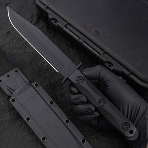 Cuchillo Bowie KB EK MODEL 5 EK45 con punta recta, para acampar al aire libre, de acero inoxidable, mango de fibra de vidrio, 4 mm de grosor, DIY OEM, 20 cm - Product Image 4