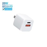 Chargeur mural rapide Justlink 20W pour UE, États-Unis, Royaume-Uni, adaptateur double port, prise d'alimentation, chargeur PD pour Apple, pour iPhone 17