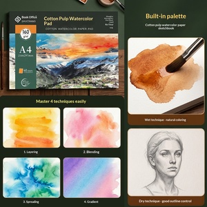 Bloc de <span class=keywords><strong>dessin</strong></span> A4 pour <span class=keywords><strong>aquarelle</strong></span>, carnet d'art robuste pour croquis, plans architecturaux et dessins d'étude - Product Image 3