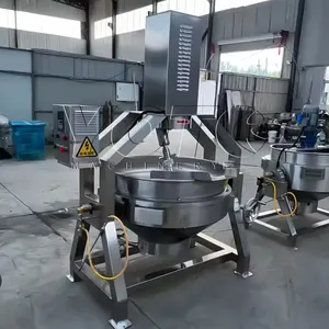 Machine de fabrication de confiture industrielle de grande capacité Offre Spéciale Bouilloire à double paroi vapeur Mélangeur de cuisson Bouilloire de cuisson des aliments avec agitateur