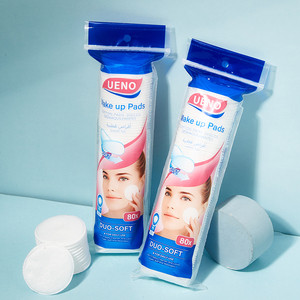 LMLTOP 80 tampons de <span class=keywords><strong>coton</strong></span> naturels non-tissés à 3 couches pour le visage, démaquillants quotidiens V10 - Product Image 4