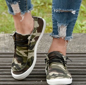 รองเท้าผ้าใบสำหรับผู้หญิง,รองเท้าสำหรับใส่สบายพื้นนิ่มพิมพ์ลายเสือดาวและดอกไม้รองเท้าผ้าใบรองเท้าผ้าใบแบบบาง SW-010 - Product Image 6