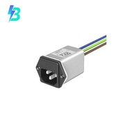 Connecteur d'alimentation mâle à lames FN9262-6-07 (module de prise) IEC 320-C14, montage sur panneau avec bride, référence FN9262607