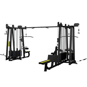 Commercial Gym 8 Station Equipment, Comprehensive Training Equipment, Multi-functional Fitness Machinery.