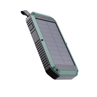 Batterie solaire portable 8000mAh avec lumière LED pour la randonnée, les voyages et le camping