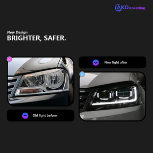 Fari Anteriori per <span class=keywords><strong>VW</strong></span> <span class=keywords><strong>Passat</strong></span> <span class=keywords><strong>B7</strong></span> Proiettore Magotan con Indicatore di Direzione Dinamico Lampada Frontale Fari a LED DRL Lente Accessori Auto - Product Image 2