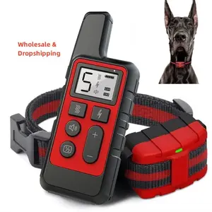 卸売ドロップシッピング500m犬の吠え声制御装置犬の電子トレーニングカラー吠え声防止犬の首輪