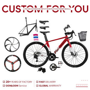 Vélo de Route 700C en Alliage d'Aluminium avec Double Frein à Disque et Vitesses Variables pour Adultes Hommes et Femmes - Product Image 6