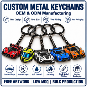 Llaveros de Metal Esmaltado Suave con Forma de Coche Personalizados, Anillos de Llavero de Aleación de Zinc para Amantes de los Coches, Regalo, Fabricación OEM ODM - Product Image 4