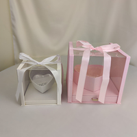 Boîtes transparentes personnalisées de luxe pour gâteaux, bonbons, fleurs, bouquets, emballages alimentaires en plastique pour coffrets cadeaux
