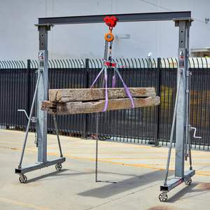 Grúa Pórtico Manual de Acero Inoxidable Personalizable de 1 a 2 Toneladas para Cuarto Limpio o Taller de Alimentos - Product Image 4