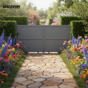 Portail coulissant en aluminium de 6 pieds, moderne, écologique et luxueux, avec revêtement en poudre, <span class=keywords><strong>pour</strong></span> <span class=keywords><strong>allée</strong></span> de villa extérieure - Product Image 2