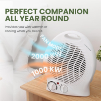 Petit radiateur soufflant électrique portatif à haute puissance pour le bureau à domicile avec poignée