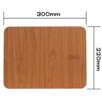 Tapis de souris avec chargeur sans fil pour iPhone 14 13 Pro Max 8, chargeur à induction en cuir PU pour Samsung S21 S20 S10