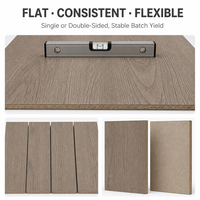 Panneau MDF mélaminé à faible émission de formaldéhyde, panneau de fibres stable pour l'intérieur, idéal pour les armoires, les penderies et les bureaux