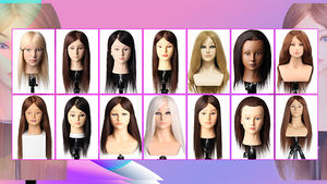 หัวหุ่นฝึกหัดหุ่นสำหรับผู้ชาย,หุ่นหัวหุ่นสำหรับช่างตัดผมปรับแต่งได้ตามต้องการ - Product Image 4