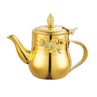 Conception simple petite taille 3 pièces ensemble acier inoxydable moderne théière théière théière bouilloire pour la maison cuisine entreprise
