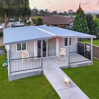 Maison préfabriquée moderne en EPS imperméable de 20 pieds, chambre à coucher, salle de bain, cuisine, maison modulaire extensible pour adultes