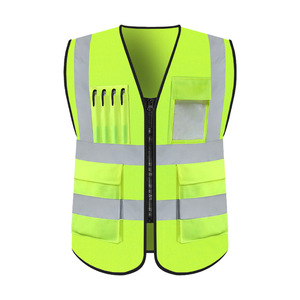 YIWU GILLIAN cina fornitura di emergenza giubbotto riflettente gilet di sicurezza verde riflettente giubbotto
