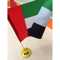 Drapeau de table personnalisé, mini drapeau de bureau avec base lestée pour le bureau, les conférences, la réception et la décoration d'événements