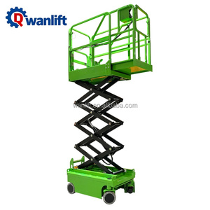 소형 미니 전동 자주식 시저 리프트 300kg 적재 1170x600mm 합금강 플랫폼 - Product Image 2