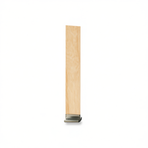 Mèche de bougie en bois ILAN 60 mm x 6 mm avec base en métal pour la fabrication de bougies DIY - Product Image 2