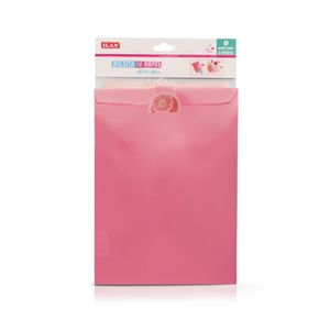 Sacchetti di carta Ilan 16x24 cm 5 pezzi rosa con adesivi per confezioni regalo - Product Image 1