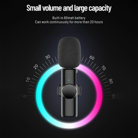 Mini microphone cravate sans fil portable, réduction du bruit, Plug and Play, pour enregistrement téléphonique