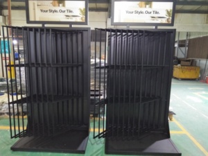 Modern Custom Metal Sample Shelf Tower Quartz <strong>Display</strong> Rack Quartz <strong>Display</strong> <strong>Stand</strong> Ceramic Floor Standing Tile Stone <strong>Display</strong> <strong>Stand</strong> - Product Image 2