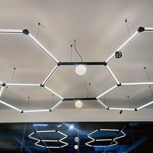 Profilo in Alluminio per Binario Magnetico da 5MM, Luce <span class=keywords><strong>LED</strong></span> Lineare a Sospensione per Soffitto, Illuminazione a Binario Sospesa - Product Image 1