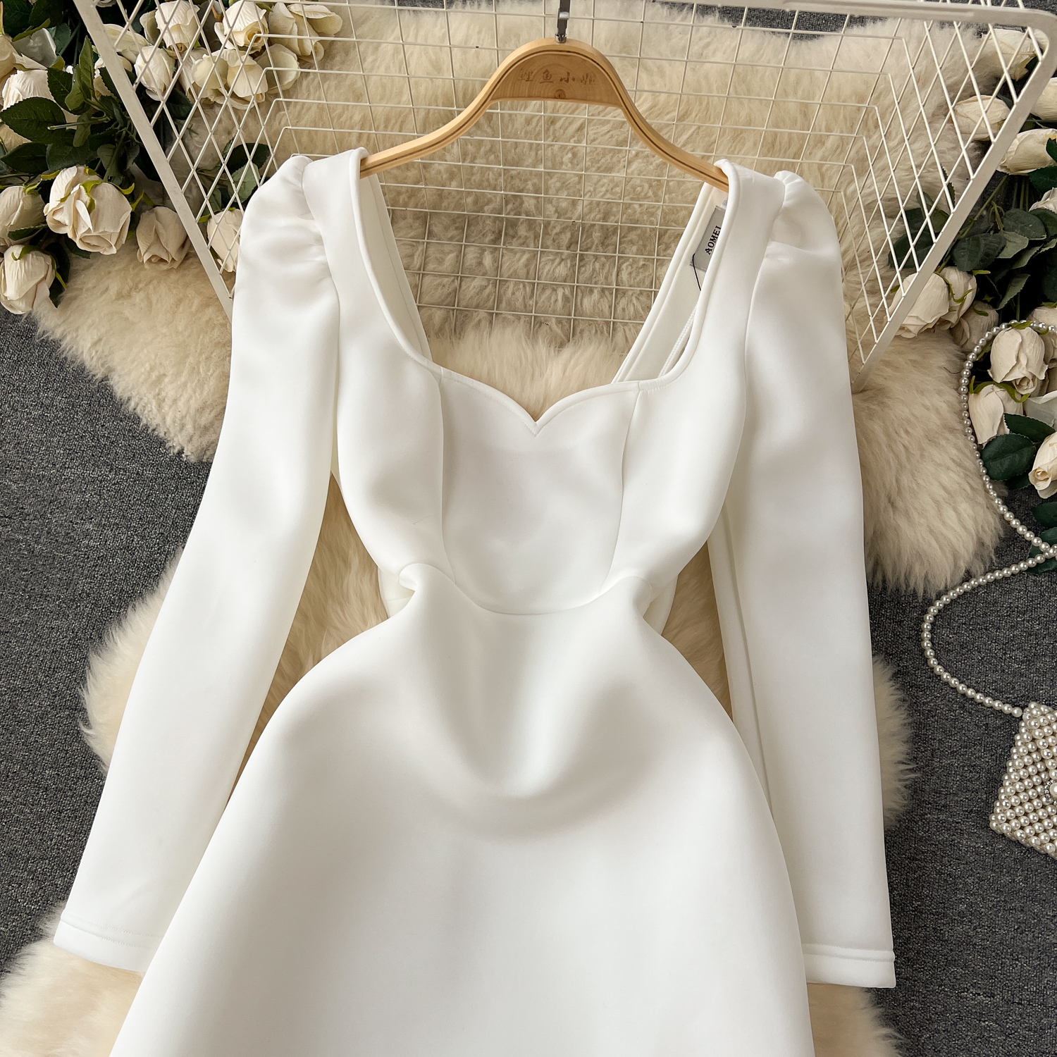Plus Size Casual Bow Collar Tunic Dress for Women Plus Size Casual Bow Collar Tunic Dress for Women
