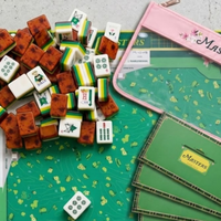 2026 Golf Masters Edition Ensemble de tuiles de Mahjong américain de luxe 160 pièces en acrylique gravé, jeu de casino professionnel américain