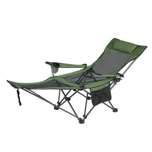 Silla reclinable plegable portátil para acampar al aire libre personalizada al por mayor