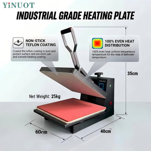 Economic Electric New Manual Open Type Household Heat Press Machine 1800W 0-299 TH38x38CM Garment Heat Transfer Machine