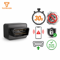 Traceur GPS OBD 4G sans câblage, configuration en 30 secondes, GPS/BDS/LBS en temps réel, géolocalisation, alarme de vibration, antivol pour flotte de véhicules