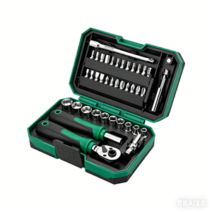 Jeu de tournevis de qualité industrielle de 40 pièces, embouts en acier inoxydable 304 - Boîte à outils à cliquet combinée de précision pour le bricolage automobile - Product Image 1