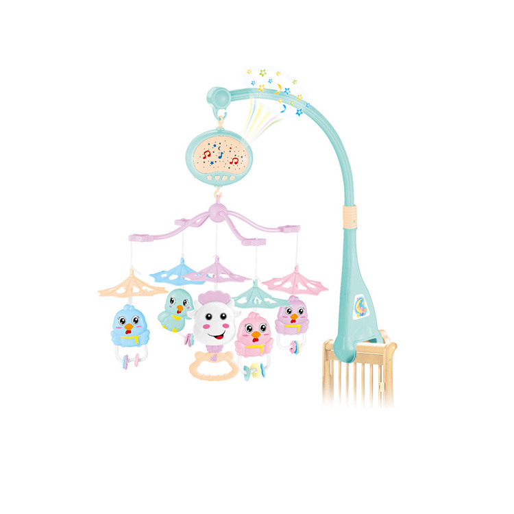 Cheap Price High Quality infant baby bed bell comfortable sound revolving felt baby mobile with music
