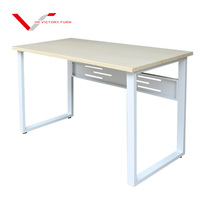 Bureau de travail de professeur d'école à usage commercial simple Table de bureau en métal Table d'étude de bureau d'ordinateur