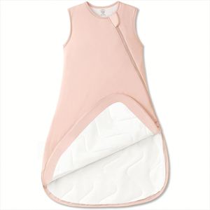 Sac de couchage d'été en bambou anti-chocs 50% bambou + 50% coton pour bébé, fermeture éclair, sans manches, pour l'exportation - Product Image 3