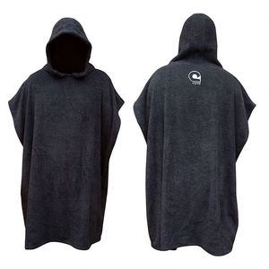 Wholesale Custom Embroidered Logo Luxurious Absorbent 100% Cotton <b>Hooded</b> <b>Towel</b> Surf Poncho for <b>Adults</b> - Product Image 1