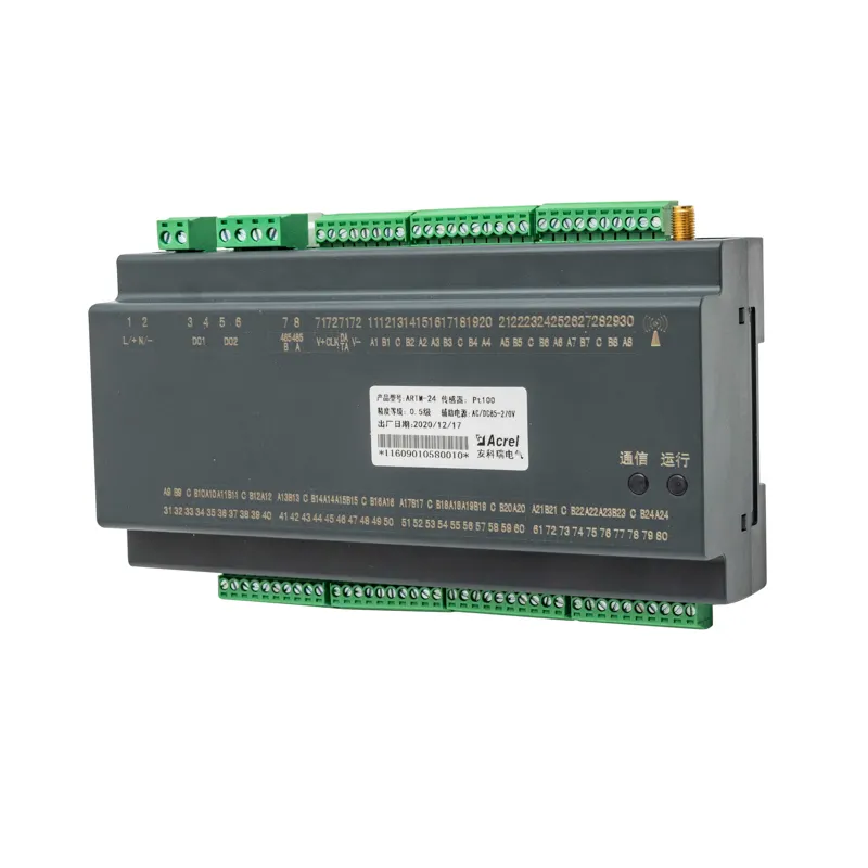 Arecl 24 canais temperatura monitoramento medidor Rs485 Modbus-RTU com alarme/umidade características