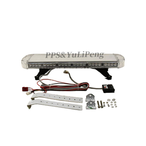 Barre lumineuse d'avertissement d'ambulance d'urgence blanche ambre 56 <span class=keywords><strong>LED</strong></span> montée sur le toit de <span class=keywords><strong>80CM</strong></span> - Product Image 2