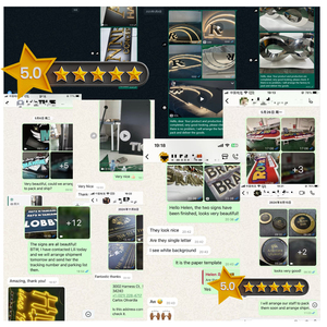 Phong Cách Hiện Đại Biểu Tượng Công Ty Tiếp Nhận Dấu Hiệu Nhà Máy Bán Buôn Brass Kim Loại Chữ Kinh Doanh Kim Loại Dấu Hiệu - Product Image 6