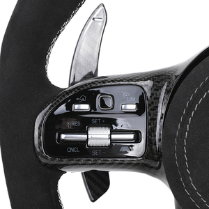 Volante mejorado de fibra de carbono Alcantara para <span class=keywords><strong>Mercedes</strong></span> <span class=keywords><strong>Benz</strong></span> Clase S W221 W222 C238 W212 W213 W204 W205 GLA45 C63S <span class=keywords><strong>AMG</strong></span> - Product Image 3