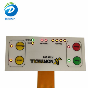 Autocollant de membrane pour panneau de commande d'injecteur à bouton embossé avec superposition graphique couleur Deson, clavier à membrane à 32 touches - Product Image 2