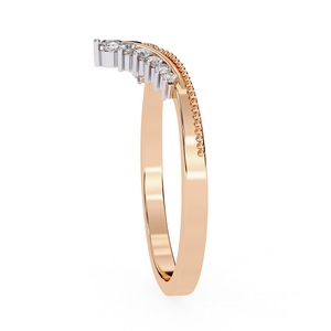 Anillo de Diamantes en Oro Rosa Premium para Mujer, Estilo Moderno, Acabado Pulido, Joyería para Uso Diario - Product Image 3