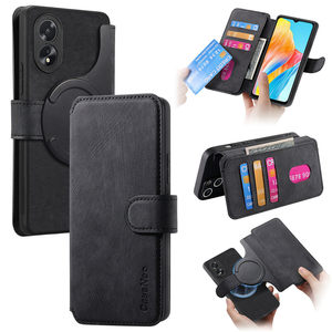 Funda de teléfono con billetera de carga inalámbrica magnética para OPPO A54 A57 A77S A78 A93 A96 Realme C21Y C15 C33 C35, Funda de cuero desmontable - Product Image 2