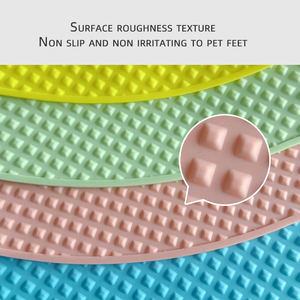 Runde Tierpflege-Antirutschmatte, Durchmesser 57cm, weich und bequem, rutschfest, geeignet für Zoohandlungen und Tierpfleger, Pink - Product Image 2