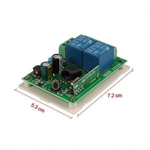 Wireless remote control switch 220V 2 roller shutter garage door sliding door curtain tube motor controller 315MHz - Product Image 6